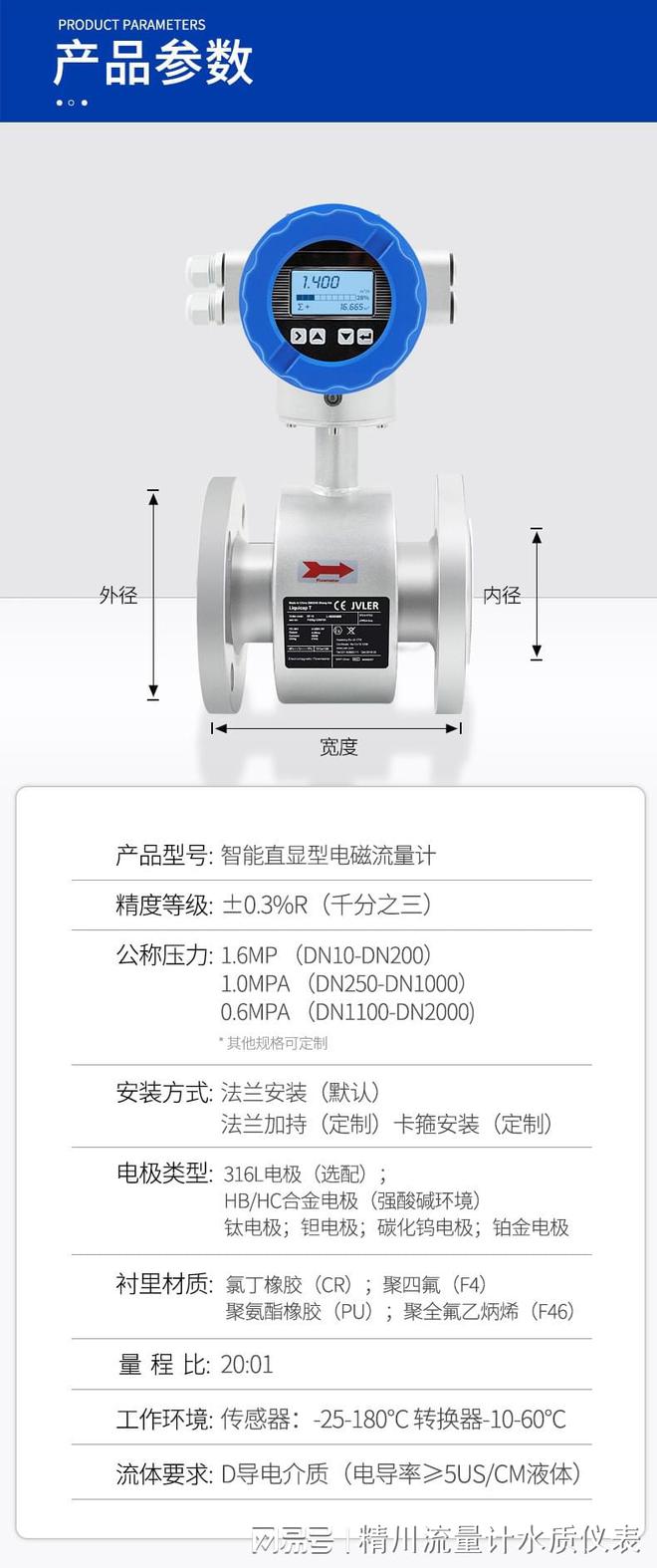 电磁流量计为何正确九游J9选型?(图3)